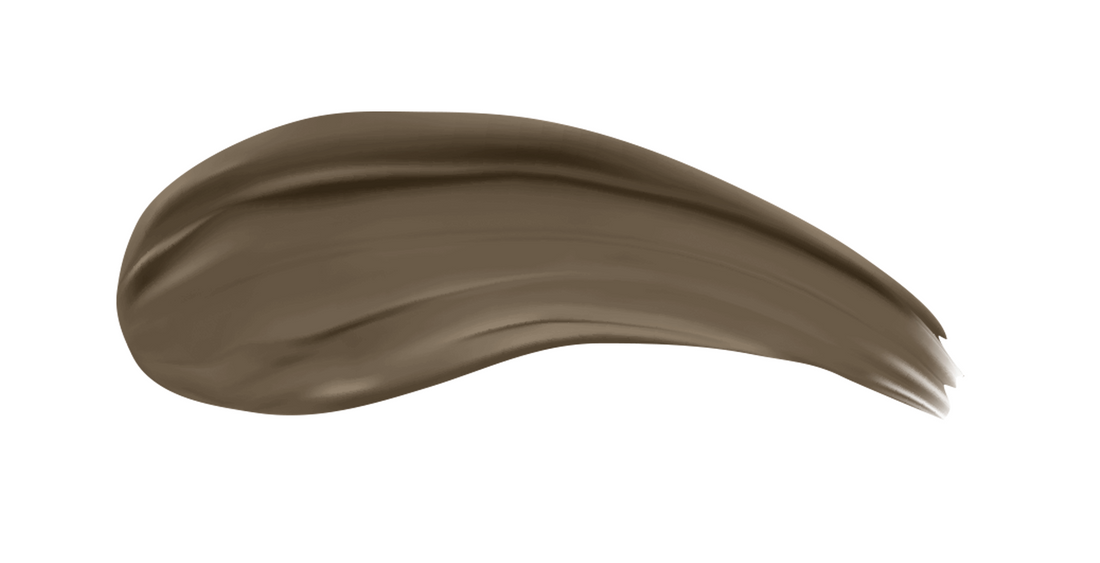 Brow pigment for long-lasting dark brown brows