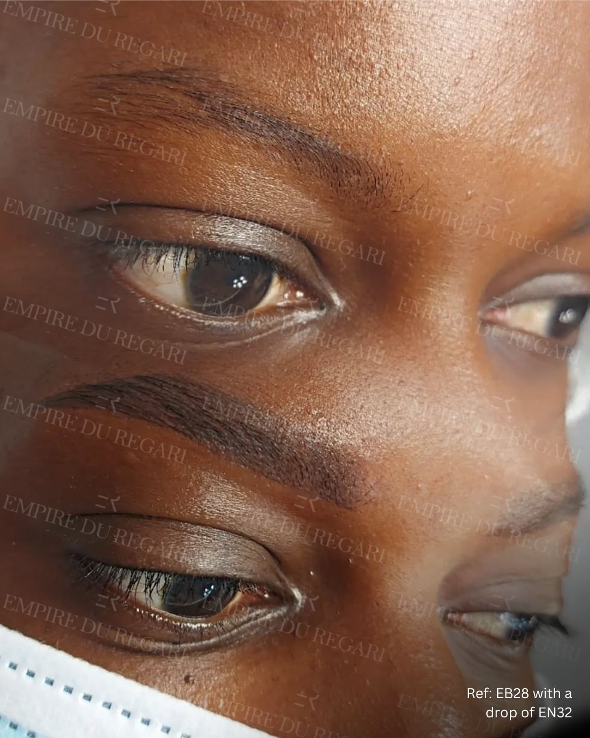 Brow pigment for deep skin tones