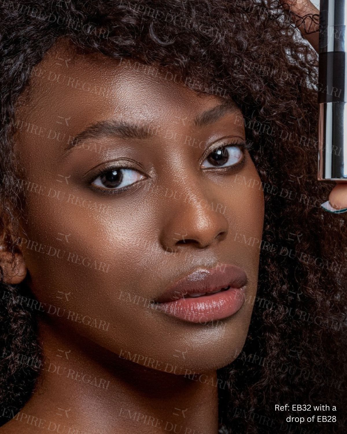 Rich brown brow pigment for black skin