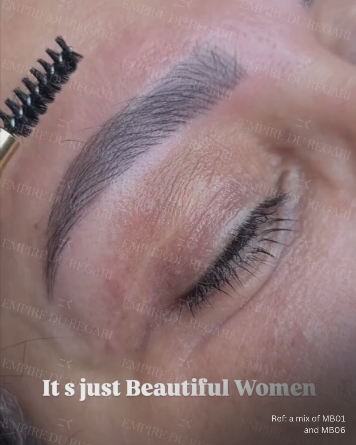 Brow pigment for customized color blends