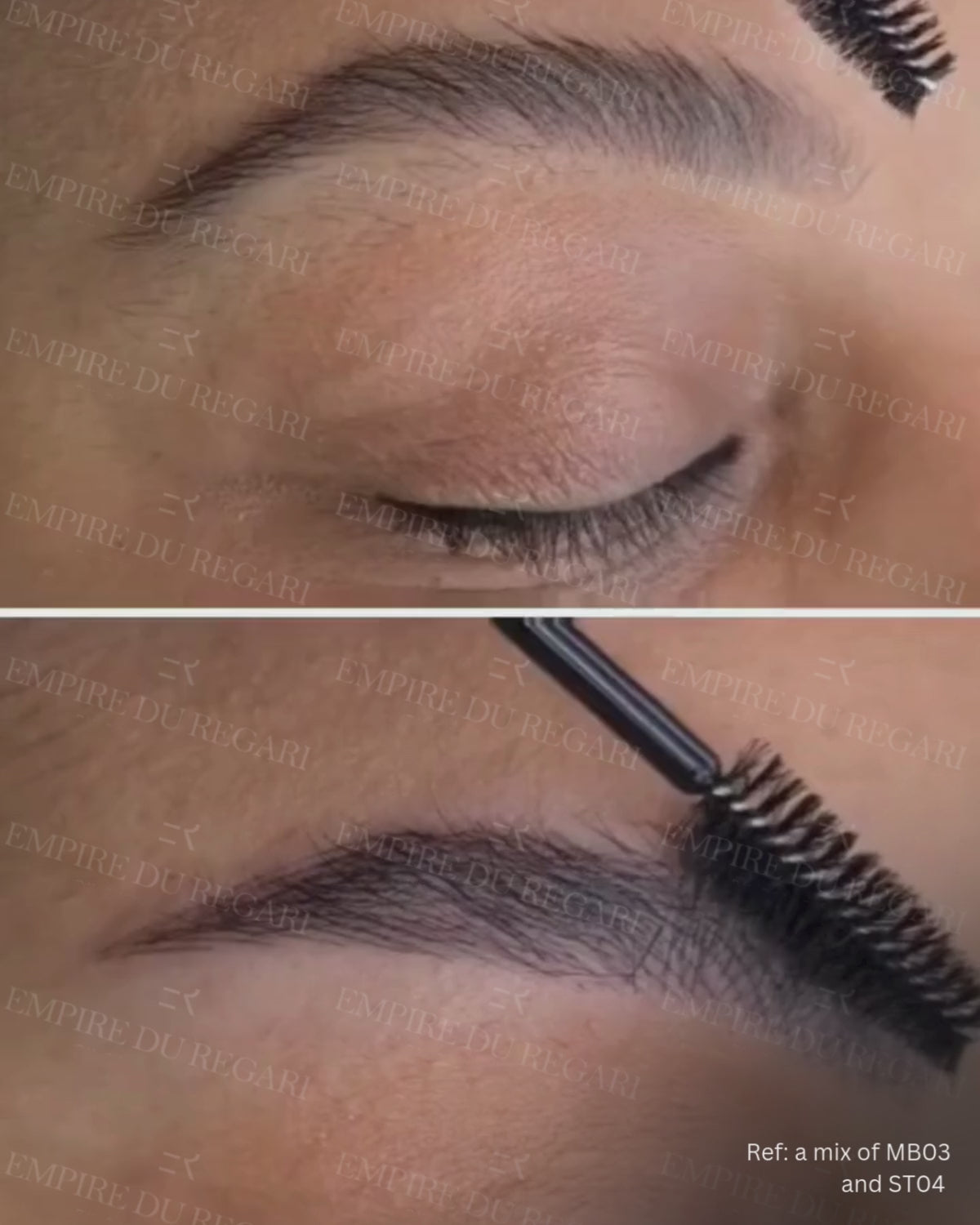 Rich brown brow tattoo pigment GCC