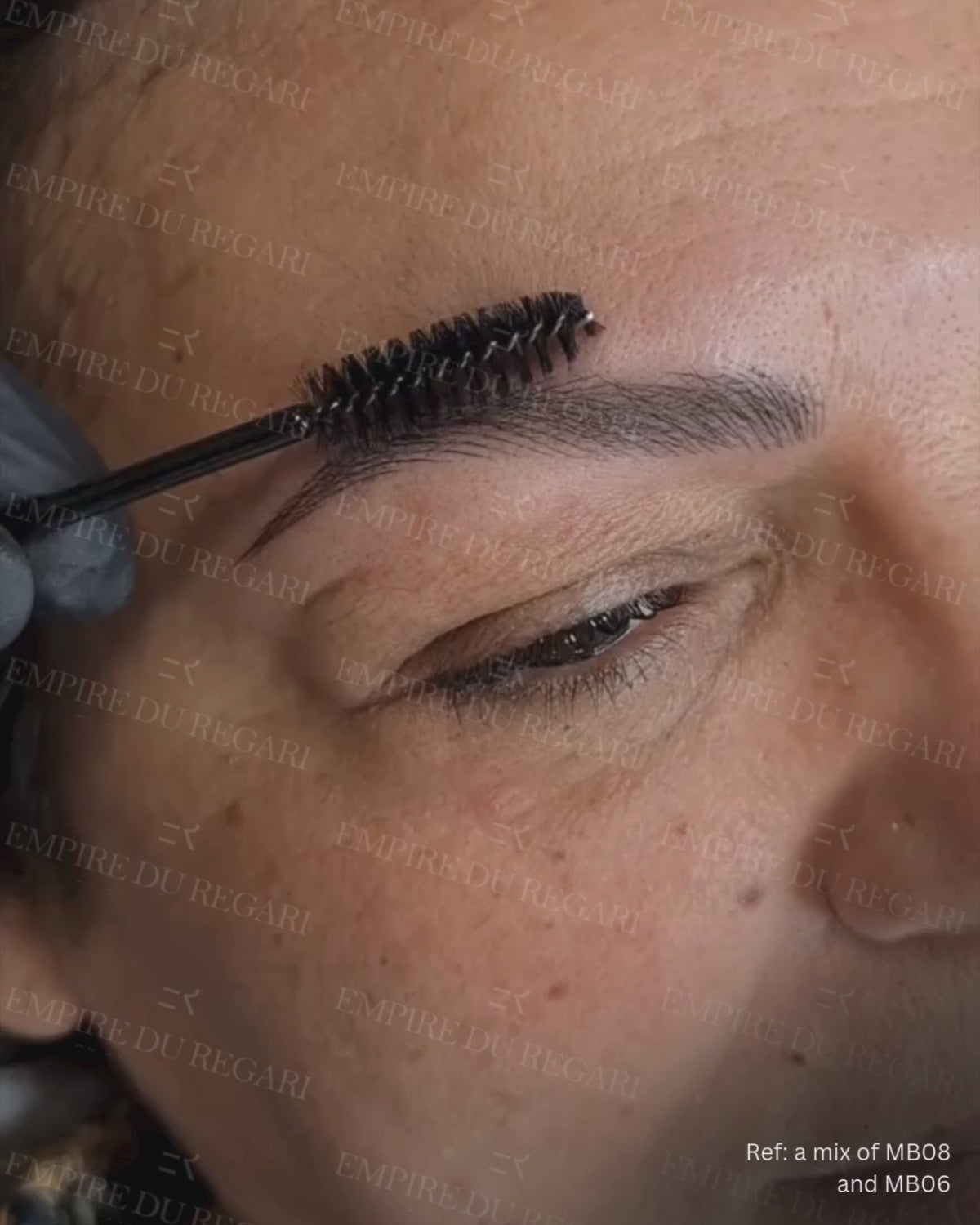 Brow pigment for bold, defined eyebrow color